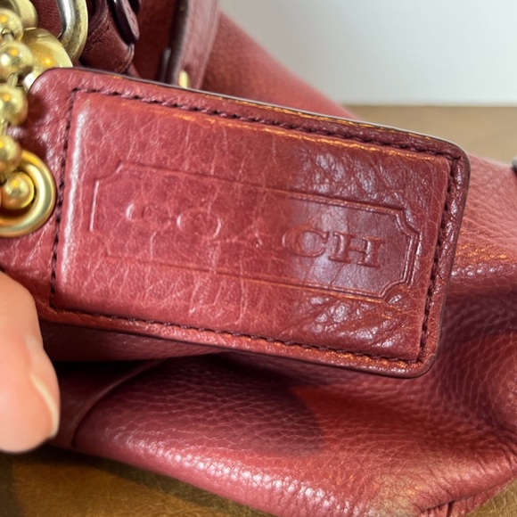 Coach Pebbled Leather Hobo Shoulder Bag - Picture 12 of 15